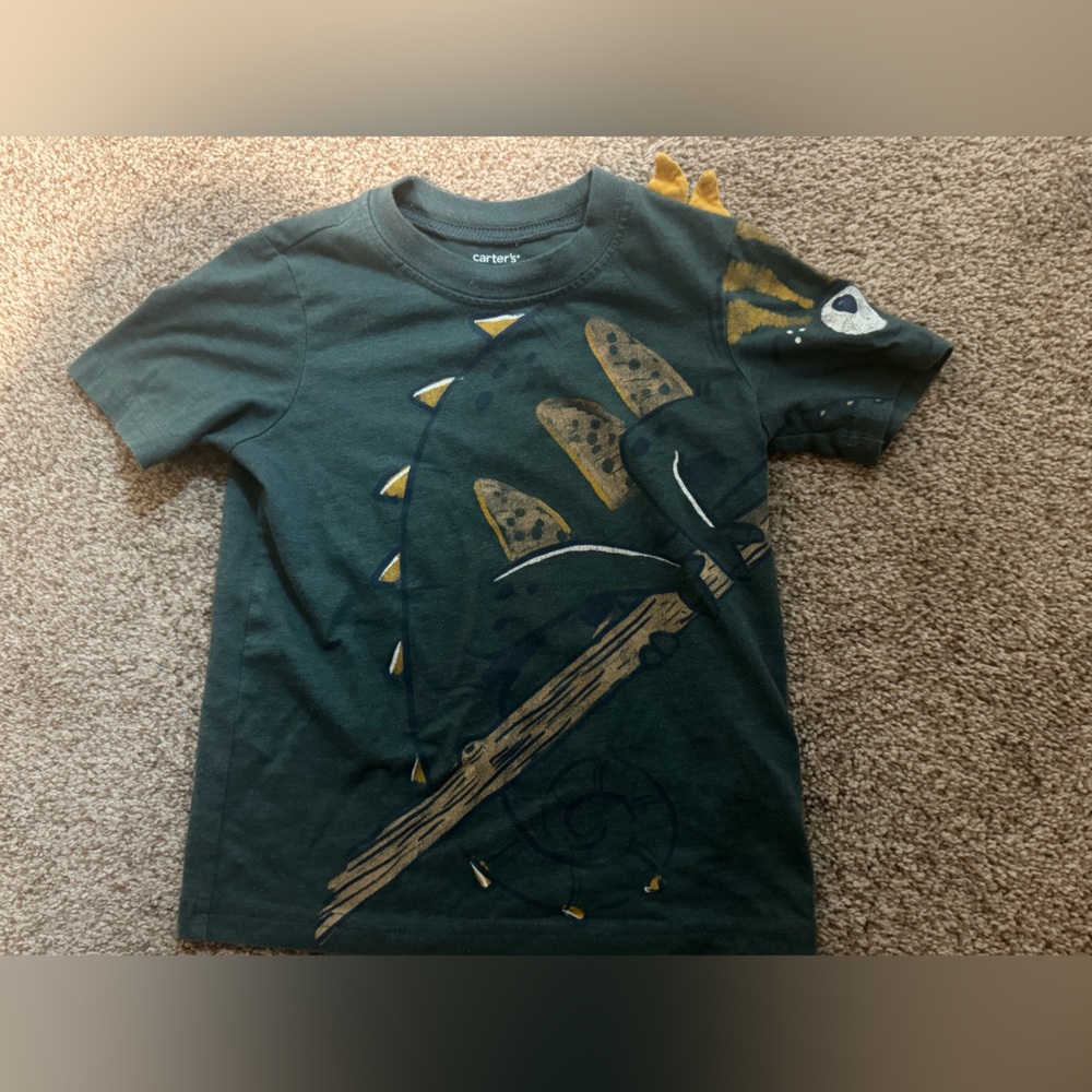 5 for $20 Boy’s Carter’s Boys Green Lizard shirt size 2T